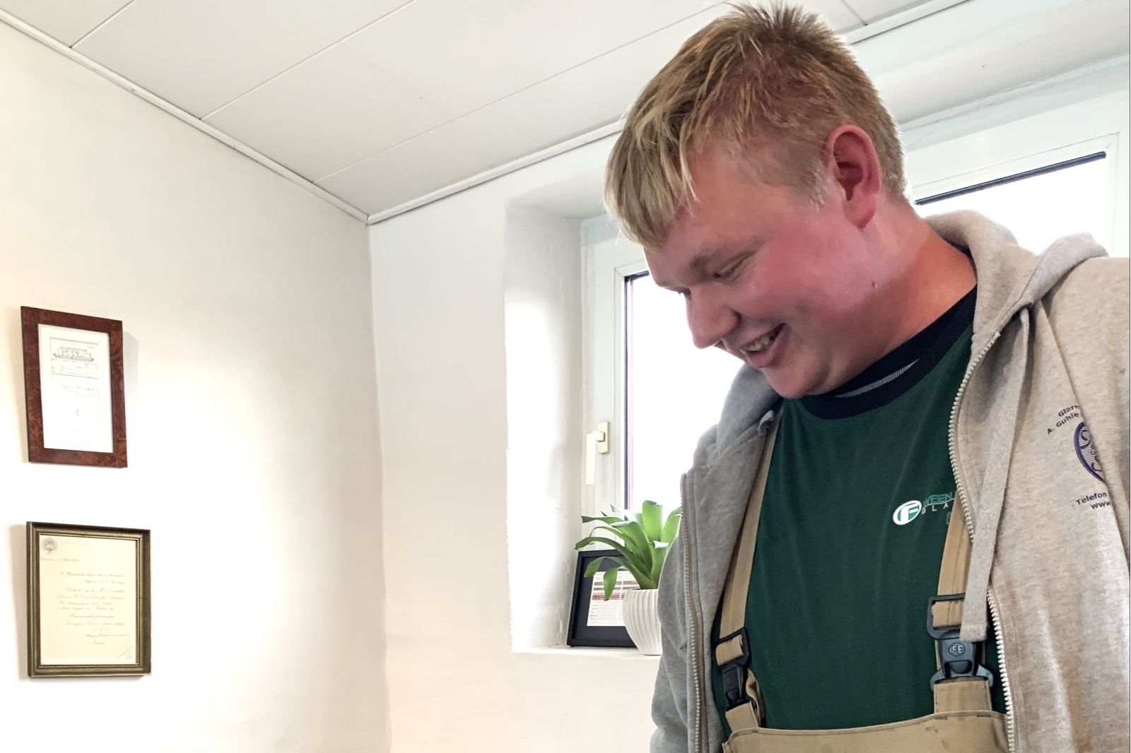 Fra elev til glarmester